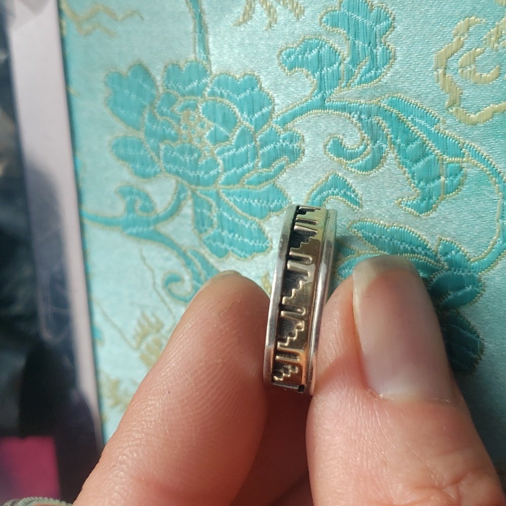 Vintage Gold 14k And Sterling Silver Ring - Picture 4 of 5